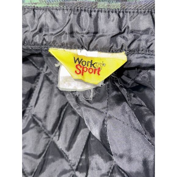Work n’ Sport Flannel Quilted Jacket Removeable Sleeves Pearl Buttons‎ 3XL - Picture 6 of 13